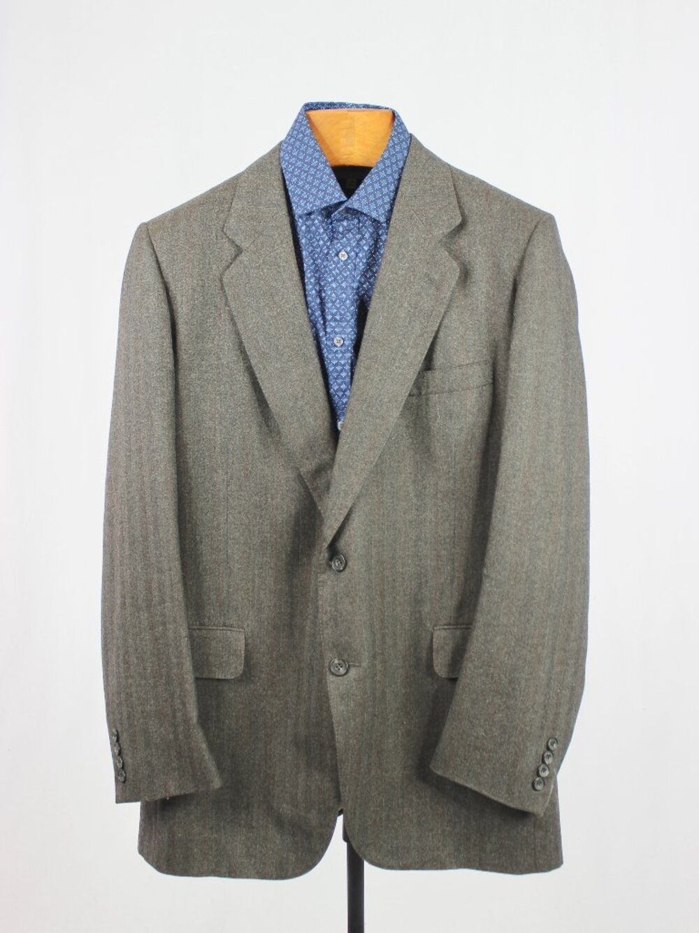 Vintage SAMUELSOHN Brown Wool Single Breasted Blazer Sports Coat, Size 44L